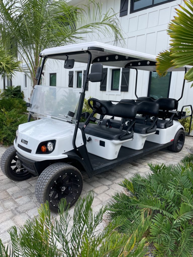 Golf Cart Rental - 8 passenger EZGO gas golf cart