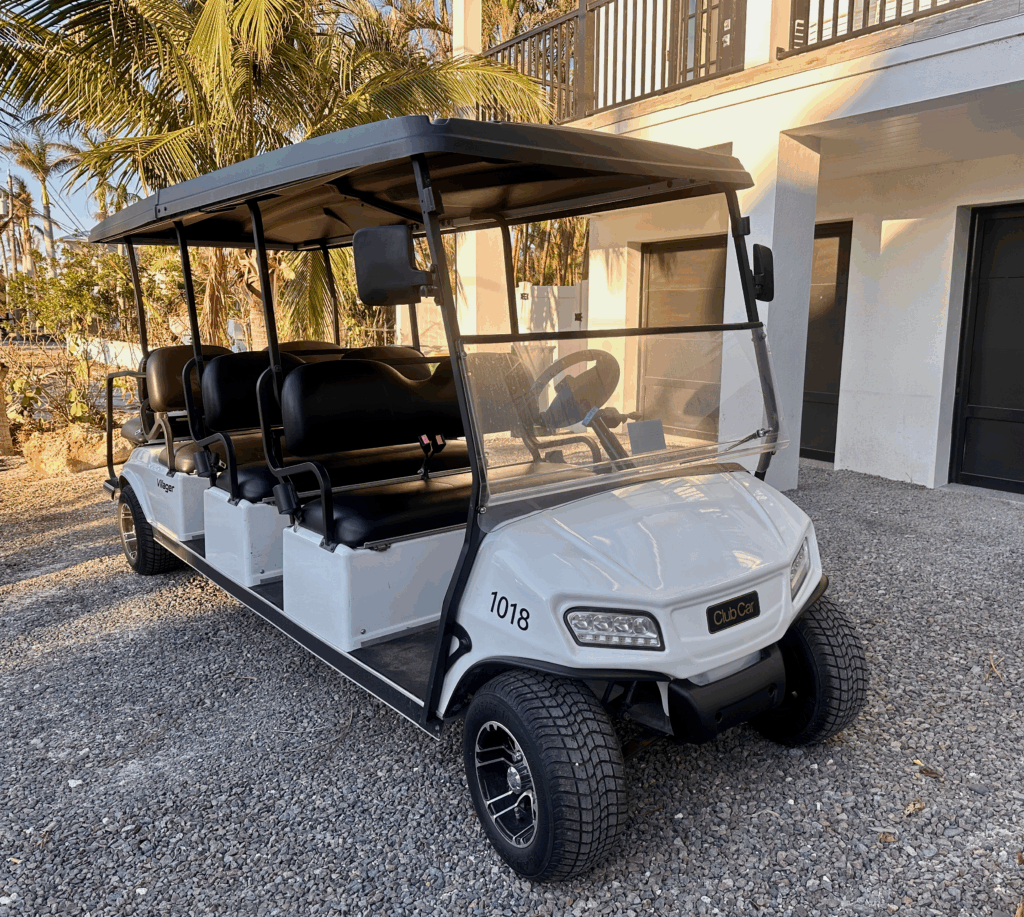 8 Passenger Golf Cart Rental on Anna Maria Island