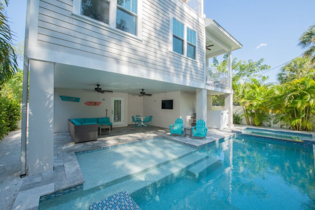 Prime Vacations - Coastal Serenity home pool view
