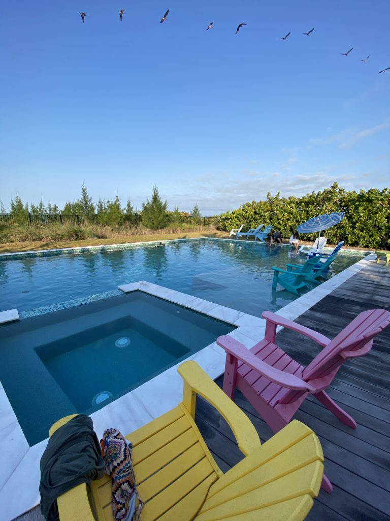 Luxury Vacation Rentals - AMI Locals - Beach Bungalow in Holmes Beach, view of the pool